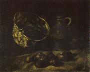 Vincent Van Gogh Still life with Copper Kettle,Jar and Potatoes (nn040 oil painting